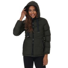 Women's Tokyo Laundry Royal Regular Fit Short Puffer Jacket In Green