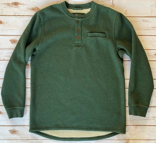 LL BEAN FLEECE LINED WAFFLE THERMAL 