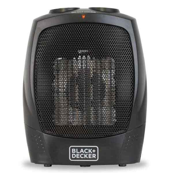 Black & Decker BHDC201 1500W Black Plus Decker Ceramic Heater New