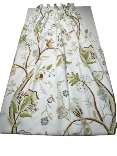 Thibaut Kirkwood Fabric Custom Pinch Pleat Drapes ~ 94 x 48 Lined 4 Panels - Picture 15 of 19