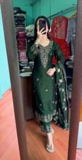 Bollywood Look Chinnon Silk Salwar Kameez With Dupatta For Traditional Wear
