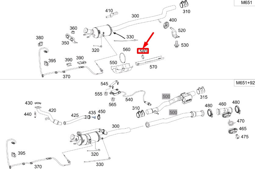 MERCEDES-BENZ CLA C117 Auspuffrohr-Abschirmplatte A6511420000