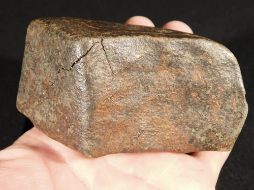 BIG! Stony Meteorite with 100% Primary Fusion Crust 100% Natural Algeria 631gr