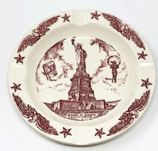 Statue Of Liberty Ashtray Vernon Kilns  Ceramic California Pottery Vintage 1950s