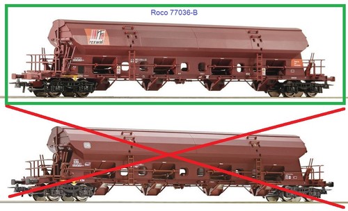 Roco 77036 (B) Schwenkdachwagen Rexwal (NEU) für das AC-System (z.B. Märklin) | Zustand: Neu