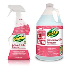 OdoBan Professional Biostain & Odor Remover - 32oz Spray & 1-Gallon Refill