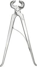 12 Inch Hoof Nipper Spring Loaded Tool Vanadium Steel Dull Finish for Farriers