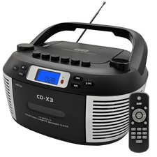 CTDZLED Portable CD Player Cassette Player Remote – FM AM Radio USB RRP £63