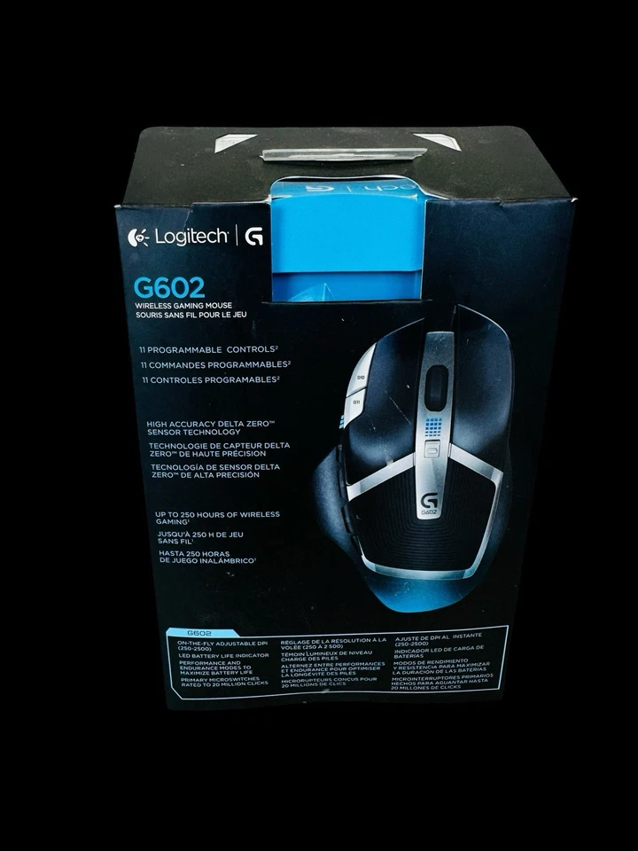 Logitech G602 Gaming Wireless Mouse 910-003820 New - Image 2 of 4