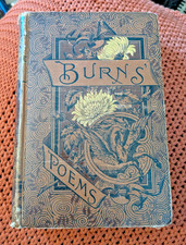 Vtg BOOK Poetical Works of Robert Burns by Allan Cunningham Belford Clarke & Co