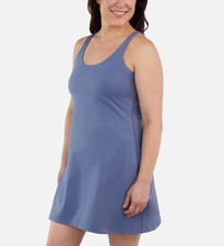 Elle Sport Women's Active Tank Dress Blue Medium
