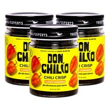 Don Chilio Hot Habanero Mexican Chile Crisp, 5 oz., 3 Pack – Crunchy Sliced H...
