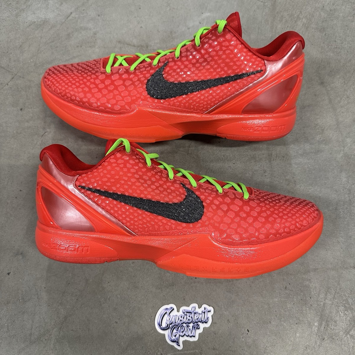 Nike Kobe 6 Protro Low Reverse Grinch - Size 15M - FV4921-600