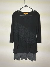 Urban Mango Dress Womens Medium Silver Lace Puff Sleeve Embroidered Y2K Satin