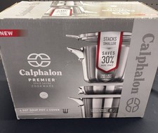 Calphalon Premier Space Saving Stainless Steel 4.5 Qt Soup Pot W/lid