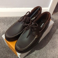 New Dark Brown Boat Cedar Bay Timberland Lace Up Deck Shoes Size UK10 EU44.5 