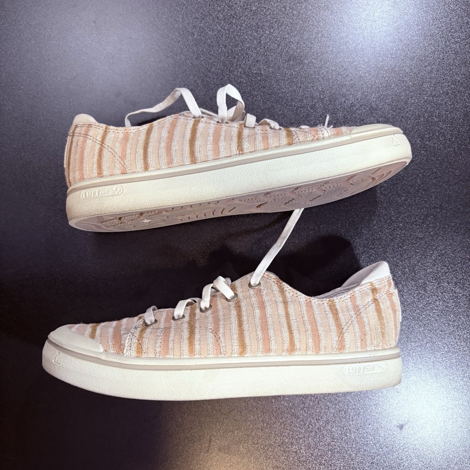 Scarpe sneakers Keen Elsa IV donna taglia 9 5 tela lifestyle colore nudo a righe