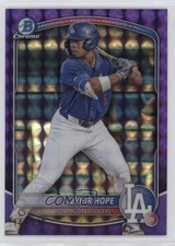 2025 Bowman Chrome Prospects Purple Geometric Refractor 146/250 Zyhir Hope 1i3m