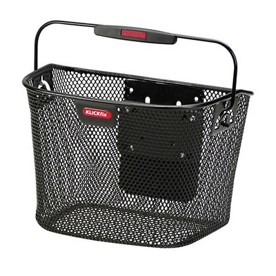 Klickfix Mini Korb feinmaschig 10 L Lenkerkorb Vorderradkorb Fahrradkorb schwarz