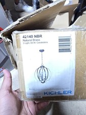 Voleta 3-Light 17" Quatrefoil Pendant Light in Natural Brass