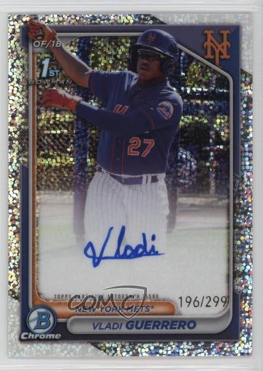 2024 Bowman Chrome Prospect Speckle Refractor /299 Vladi Guerrero #CPA-VG Auto