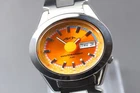 【NM】Vintage Seiko Alba AKA V743-5A10 Orange Day Date KANJI Watch Unisex r080