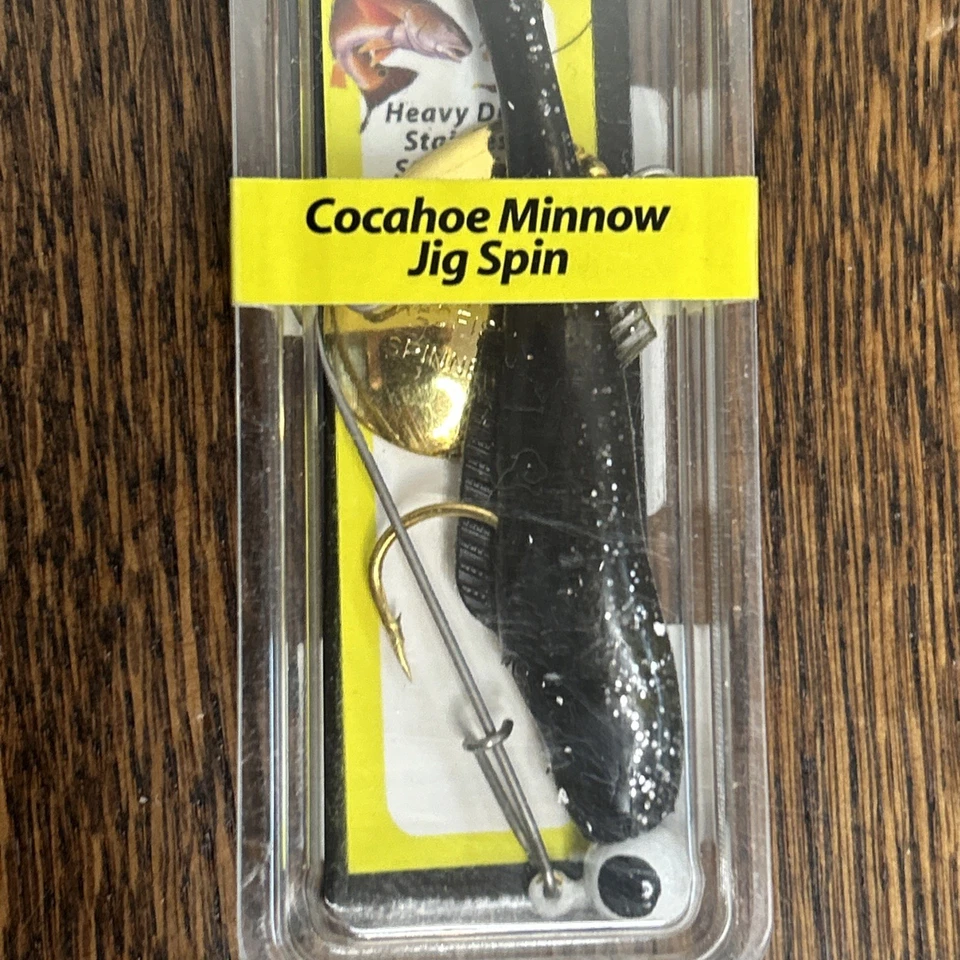 H & H Cocahoe Minnow Jig Spin transparente/brillo/negro espalda salobre pesca en agua Foto 2 de 4