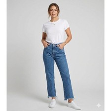Vintage 90s Wrangler Jeans Medium Wash High Rise Straight Leg Denim Size 28 X 28