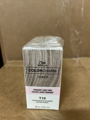 Wella Color Charm Permanent Liquid Hair Toner T19 Pearlescent Blonde 1.4oz (6pk)