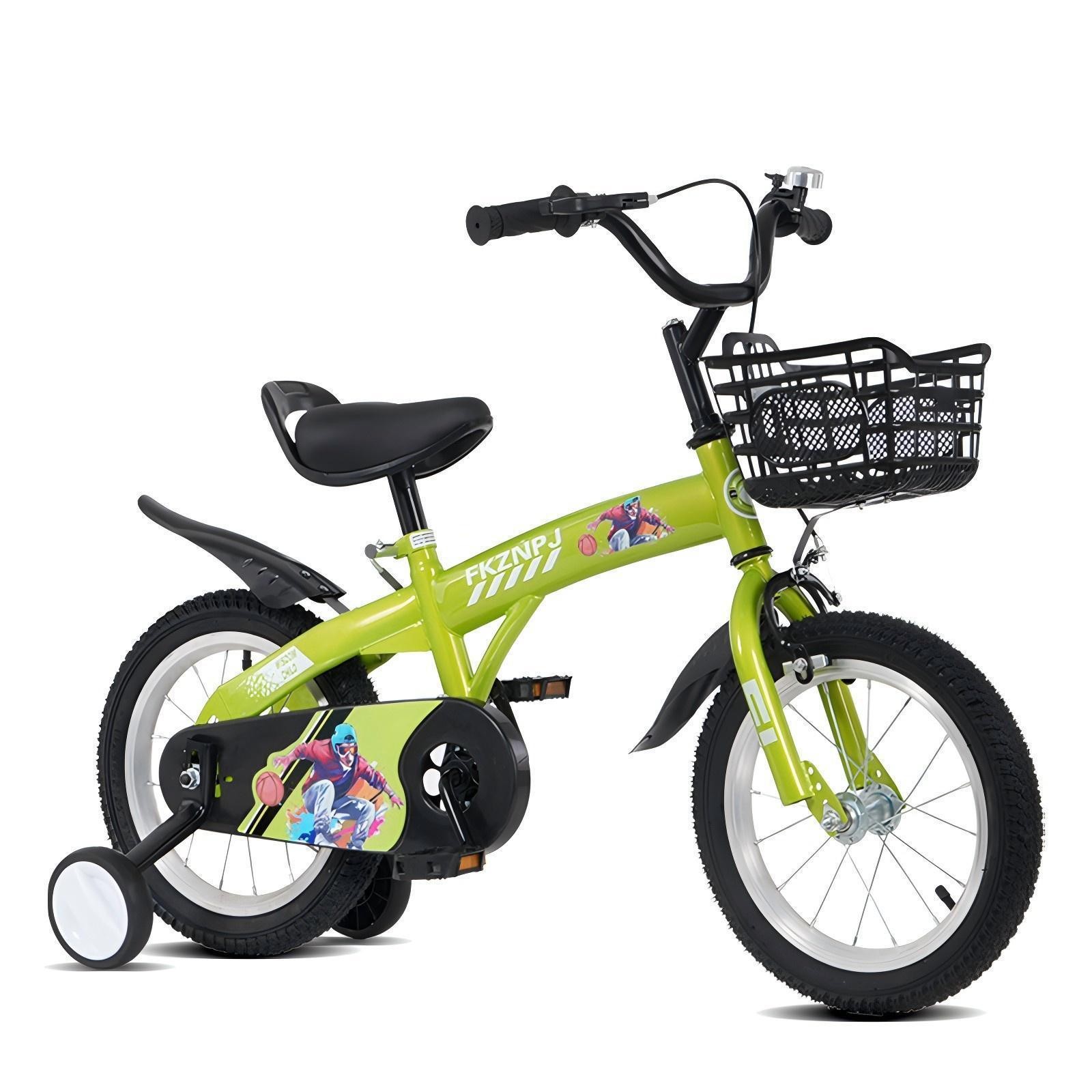Sporty Kids Bike 16-Inch with Adjustable Saddle & Handlebars, Suitable for Boys