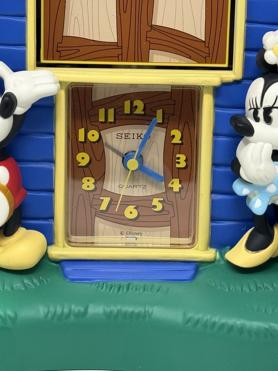 Mickey Minnie & Donald Vintage Seiko Disney Talking Tabletop Alarm Mickey Minnie & Donald Vintage Seiko Disney Talking Tabletop Alarm
