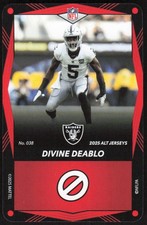 2025 UNO Elite Alt Jerseys Edition - Red Divine Deablo Card #038 - Raiders