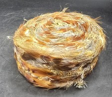 Vintage 1940  s 50s Feather Women  s Pillbox Hat 7"