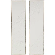 Wood Abstract Home Wall Decor Dimensional Wavy Textured Panel Wall Sculpture,...