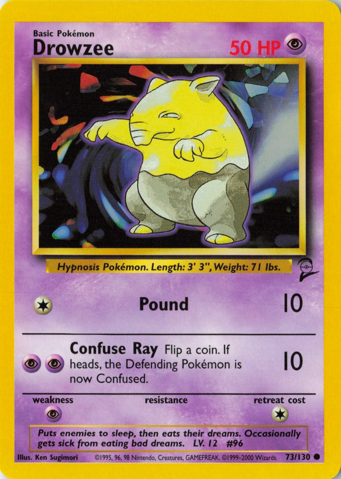 2000 Base Set 2 Drowzee #073/130 Common