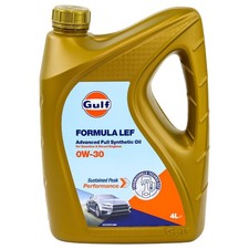 Motoröl Gulf Formula LEF 0W-30 4 Liter für Citroen DS Fiat Tipo 500 Ford Transit Motoröl Gulf Formula LEF 0W-30 4 Liter für Citroen DS Fiat Tipo 500 Ford Transit