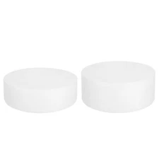 Round Foam Cake Dummy, 8"x 2",8"x 3" White Fake Cake Circles Dummies, 1Set
