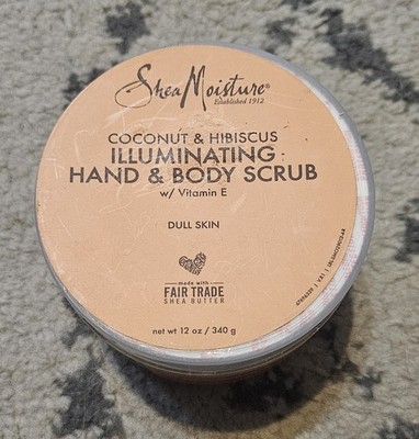 Shea Moisture Coconut & Hibiscus Hand & Body Scrub with Vitamin E, 12 oz