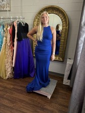 Blue Sparkly Formal Dress For Special Event Prom Homecoming Wedding Party