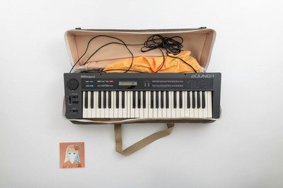 Roland Alpha Juno-1 Vintage Analog Synth Keyboard Untested w/Case