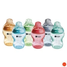 Tommee Tippee Natural Start Slow-Flow Anti-Colic Baby Bottle 9oz/6pk