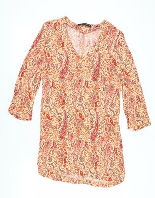 Zara Woman Paisley Etuikleid, Damen Größe 8, Mehrfarbig