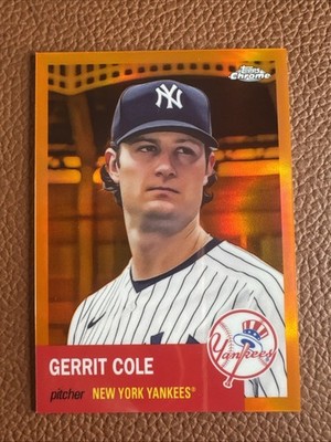 2022 Topps Chrome Gerrit Cole Orange Foil /25 No.404 Yankees 
