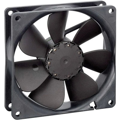 EBM Papst Axiallüfter Ventilator Schwarz 3412 N2 G DC Kühlung Kunststoff 92710