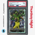2023 BOWMAN UNIVERSITY BEST #BM-12 BO NIX MASTERPIECES GEOMETRIC PSA 9