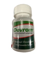 DEVROM Tablets (Internal Deoderant)200MG 100chewable tablets
