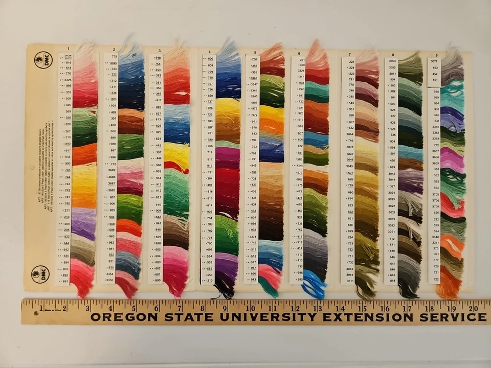 DMC Six Strand Embroidery Floss & Pearl Cotton Color Card W 200A 5th Edition VG - Image 2 of 4