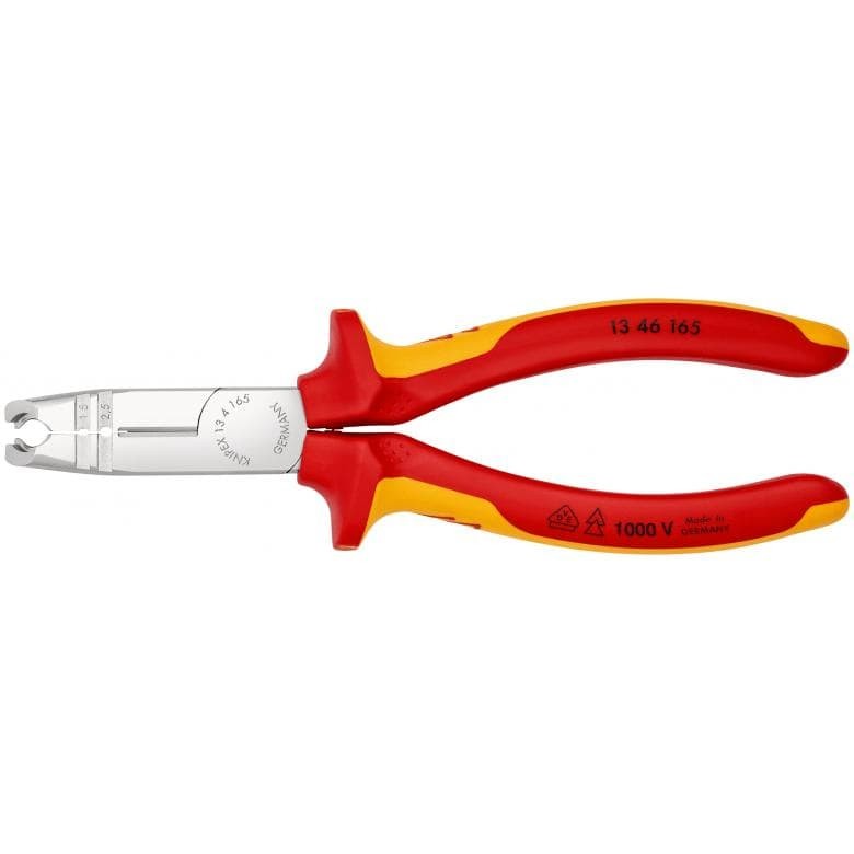 Dénuder les câbles en zone étroite avec la pince isolée KNIPEX 13 46 165