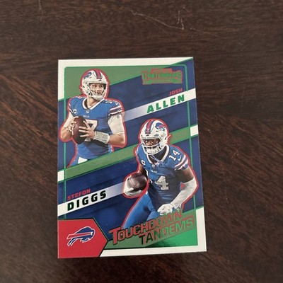 2022 Contenders Josh Allen/ Stefon Diggs Touchdown Tandems Green No. TDT-BUF