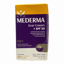 Mederma Scar Cream + SPF30 Sunscreen 0.7oz./20g New In Box; EXP 11-2026